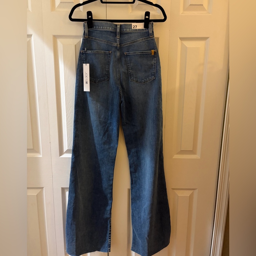 Joe's Jeans Blue Flare Wide-Leg Jeans size 27 NWT. Style model Goldie. - Picture 3 of 5